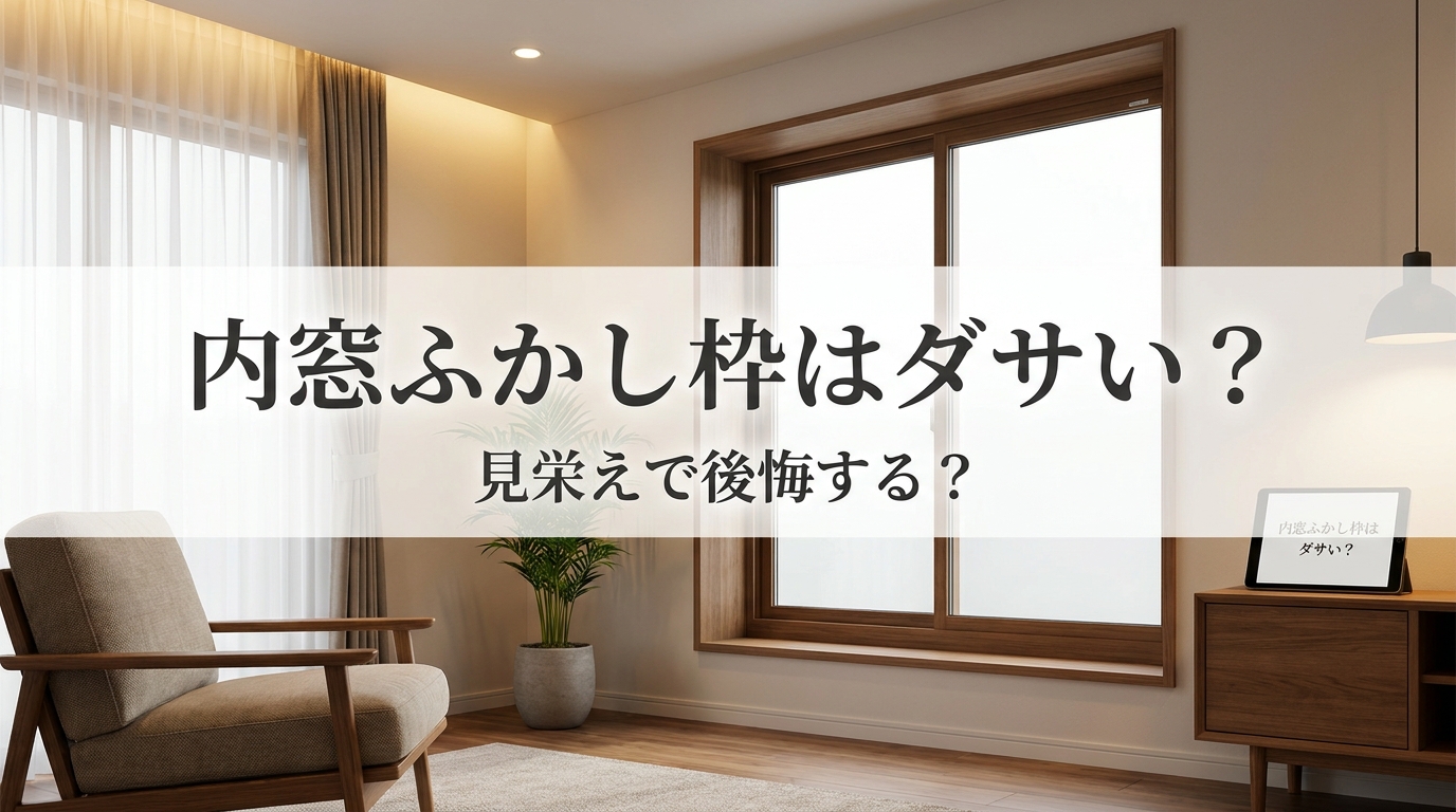 内窓ふかし枠はダサい?見栄えで後悔する?