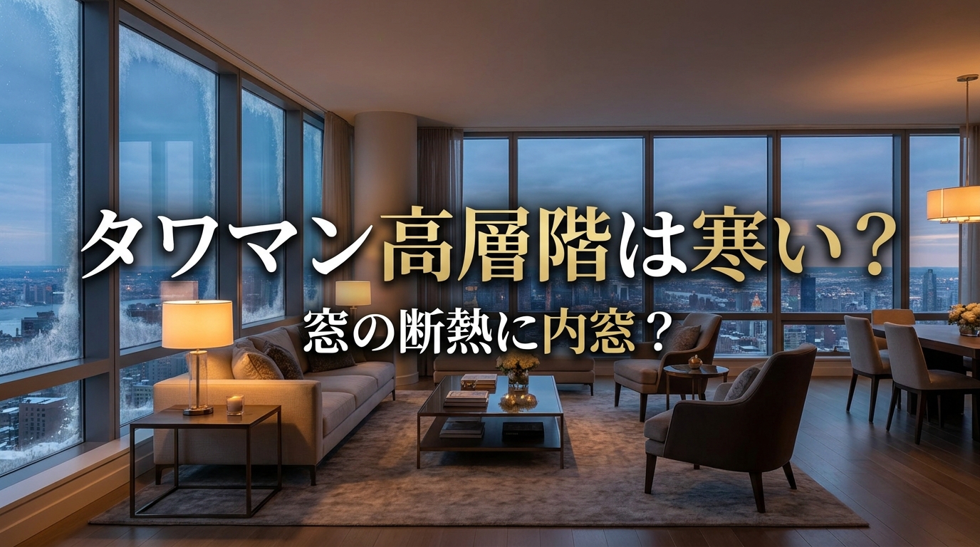 タワマン高層階は寒い?窓の断熱に内窓?