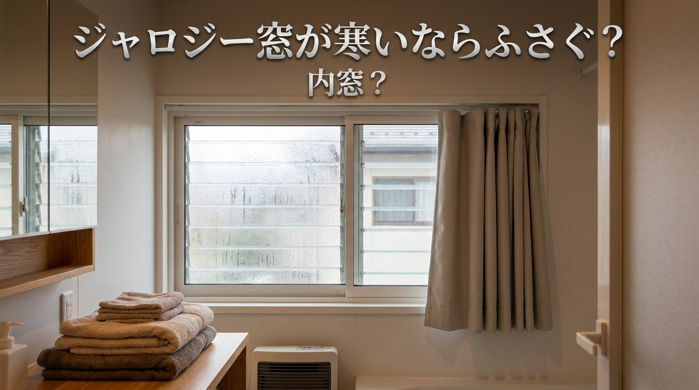 ジャロジー窓が寒いならふさぐ?内窓?
