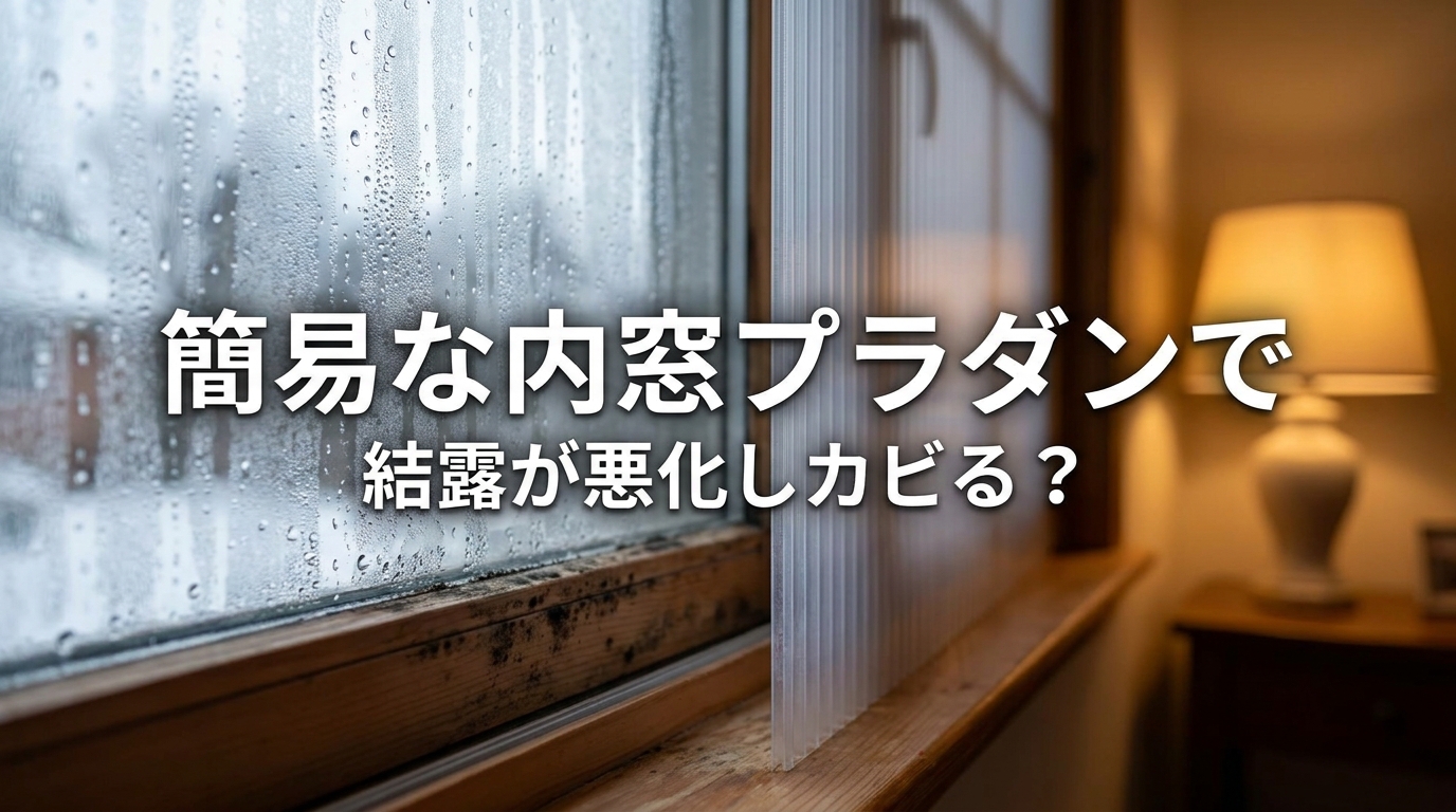 簡易な内窓プラダンで結露が悪化しカビる?