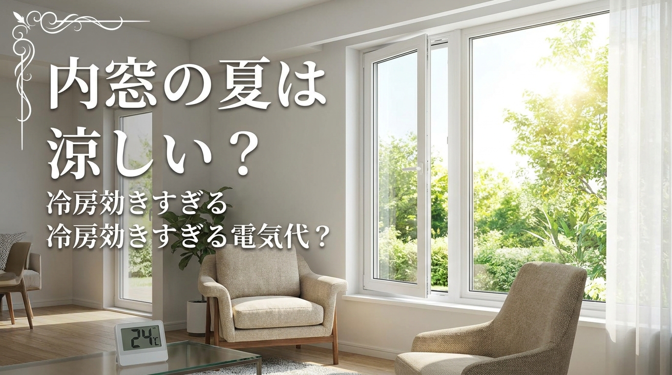 内窓の夏は涼しい?冷房効きすぎる電気代?