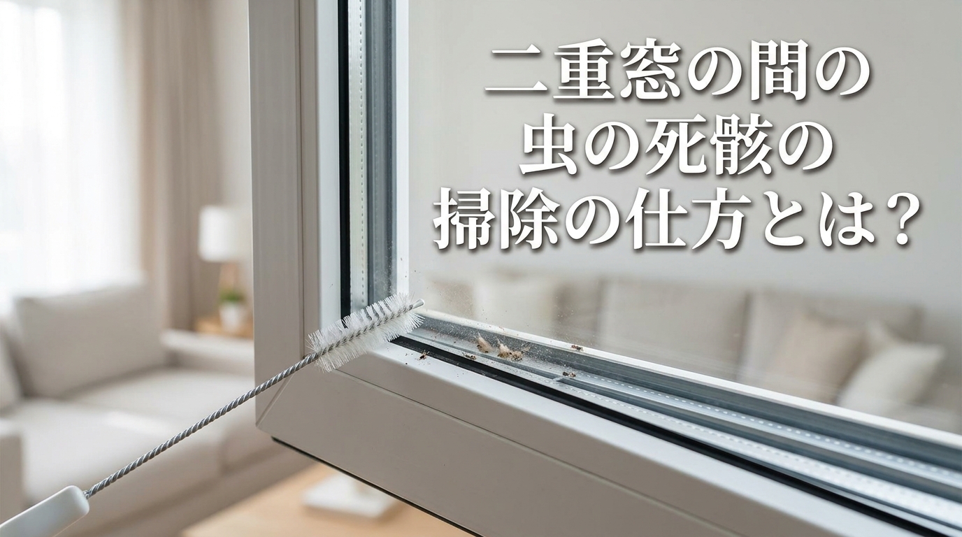 二重窓の間の虫の死骸の掃除の仕方とは？