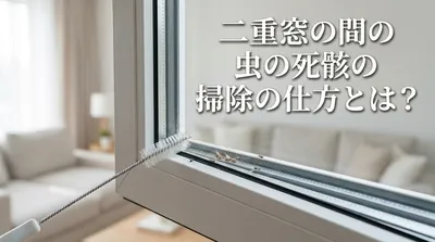 二重窓の間の虫の死骸の掃除の仕方とは？