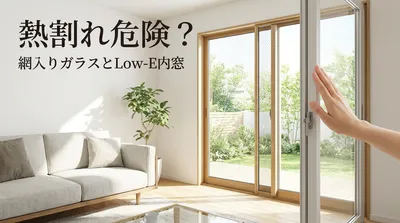 熱割れ危険？網入りガラスとLow-E内窓