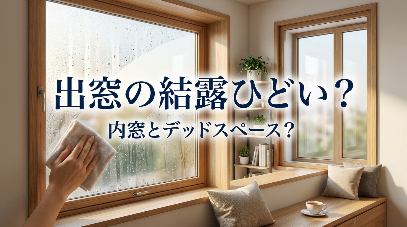 出窓の結露ひどい？内窓とデッドスペース？