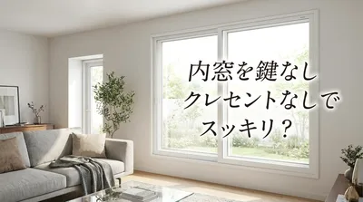 内窓を鍵なしクレセントなしでスッキリ？