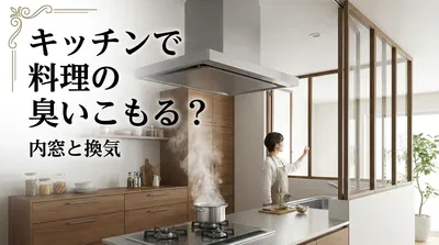 キッチンで料理の臭いこもる？内窓と換気