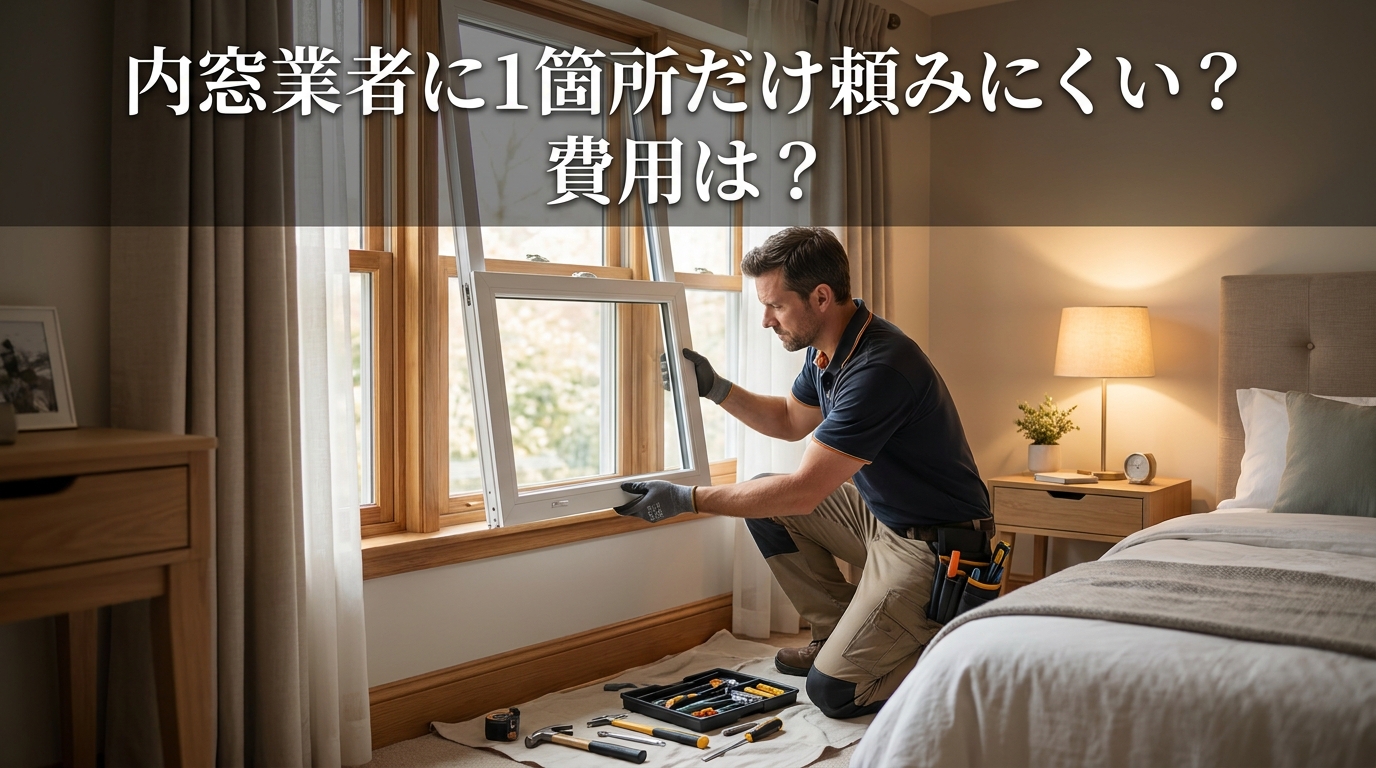 内窓業者に1箇所だけ頼みにくい?費用は?