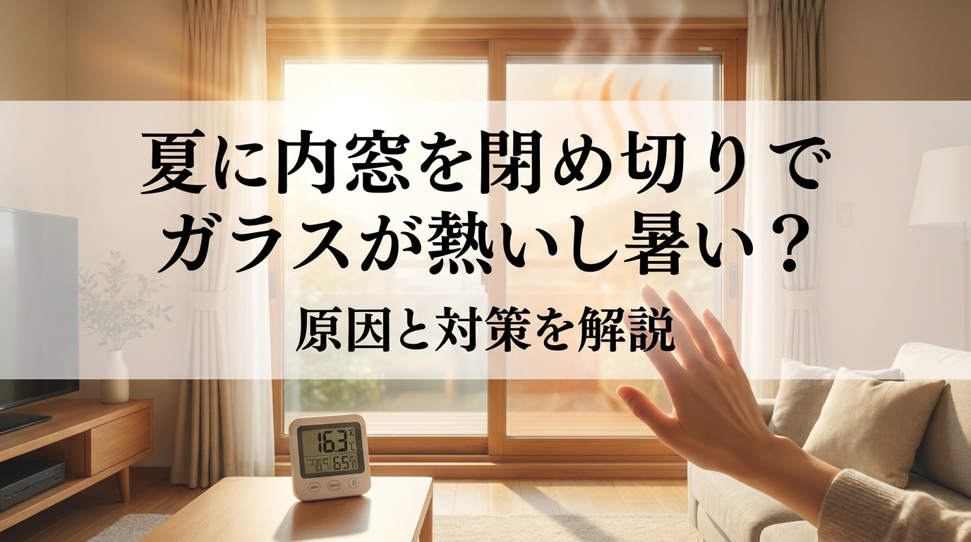 夏に内窓を閉め切りでガラスが熱いし暑い？