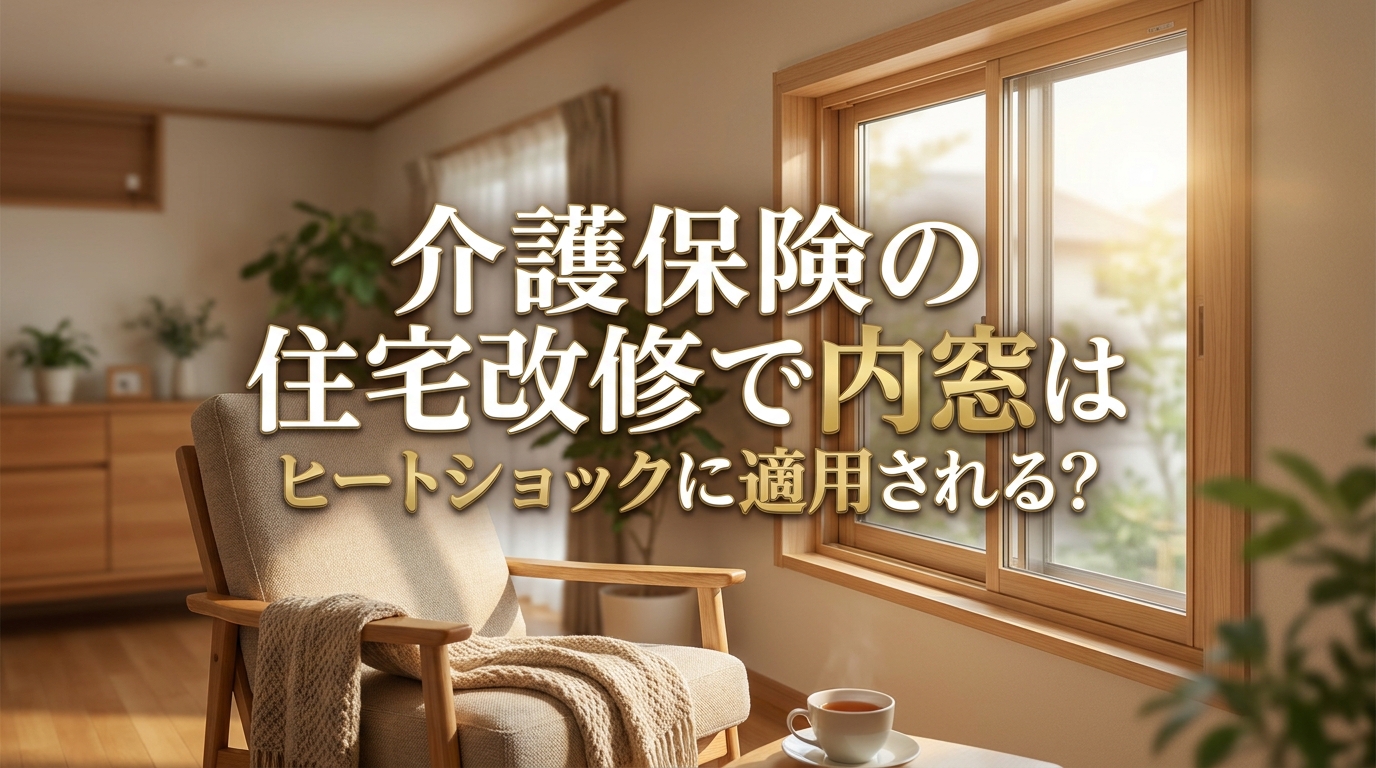介護保険の住宅改修で内窓はヒートショックに適用される?