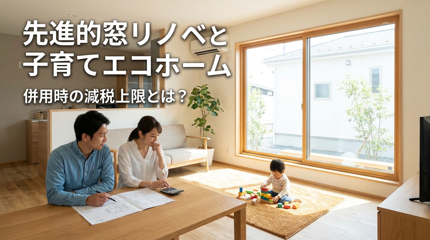 先進的窓リノベと子育てエコホーム併用時の減税上限とは?