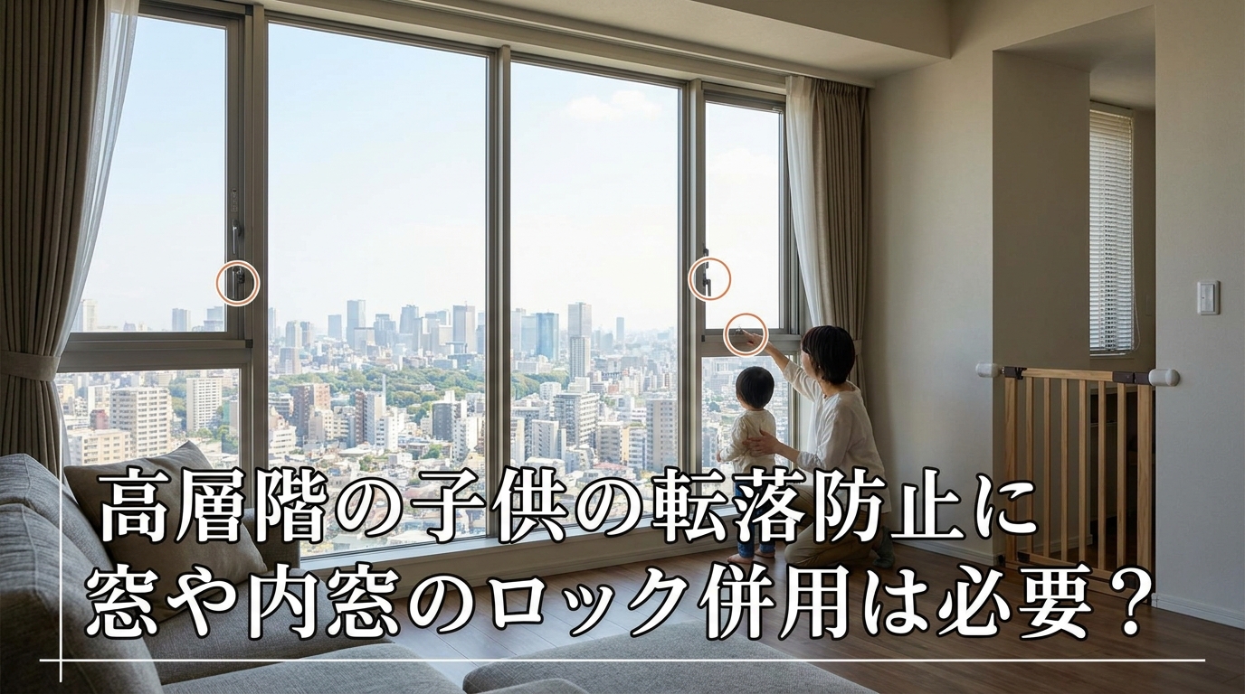 高層階の子供の転落防止に窓や内窓のロック併用は必要?