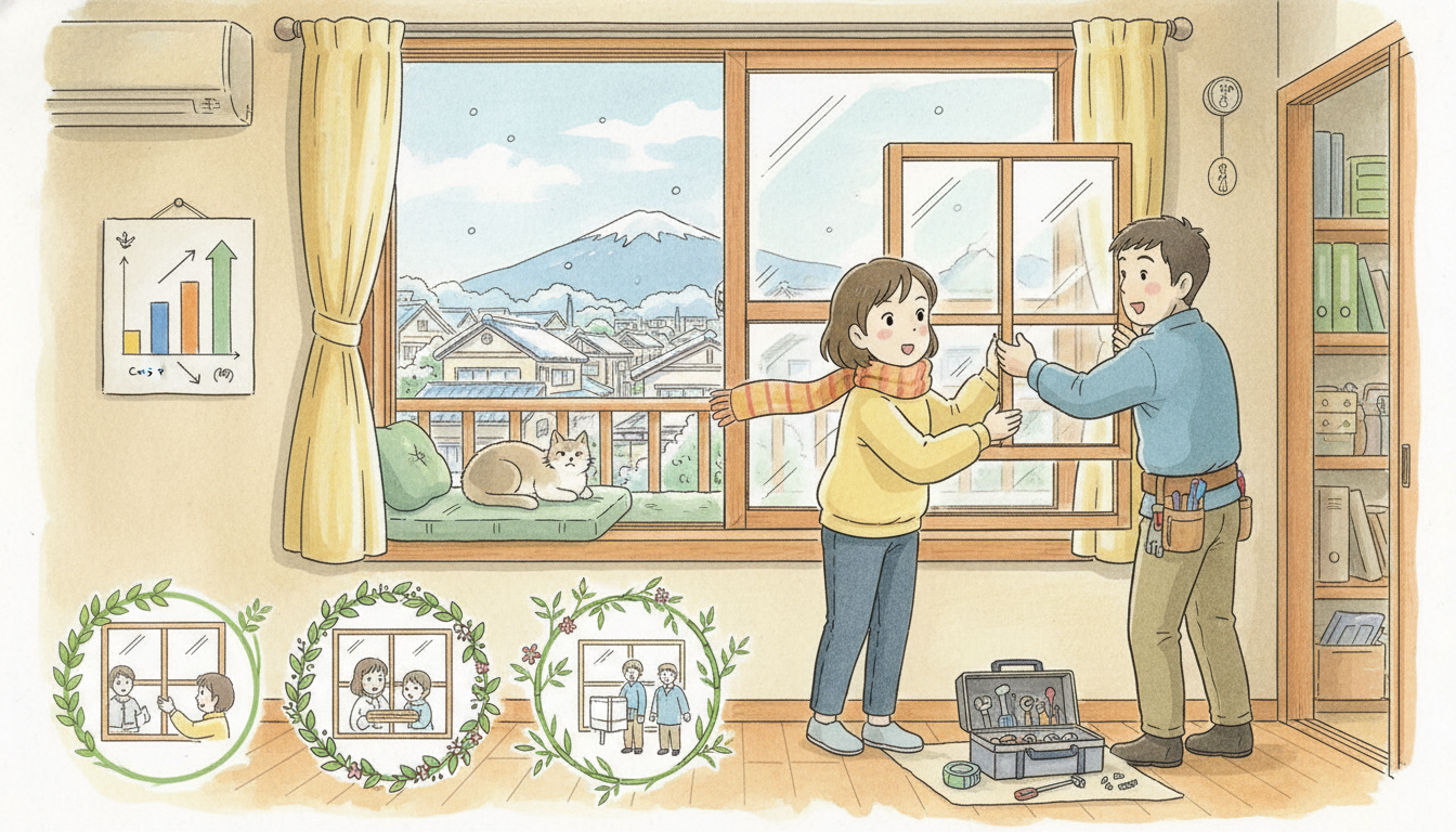 費用を抑えて賃貸に二重窓を後付けする3つの具体例