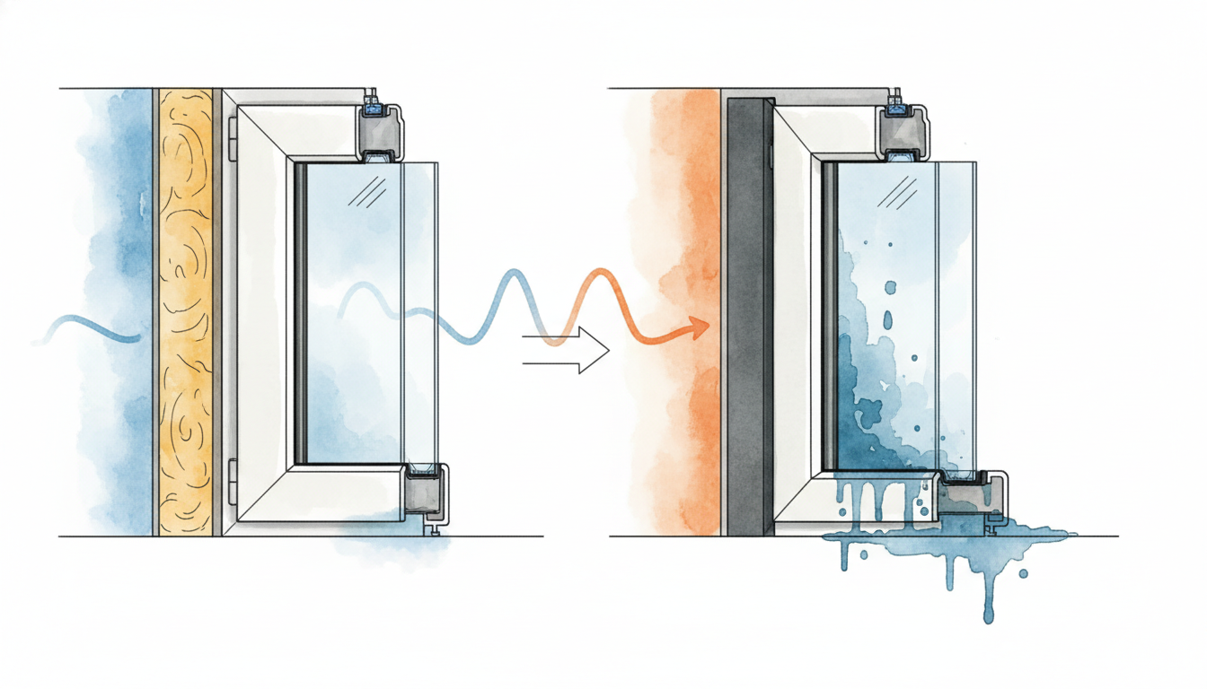 なぜサッシの種類で結露のしやすさが変わるの？