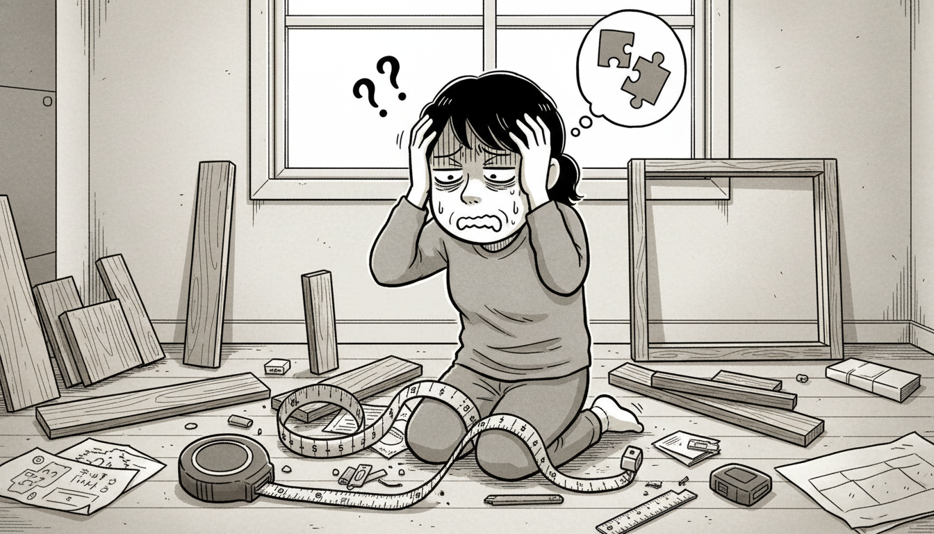 よくある寸法の測り間違いパターンとその他の失敗