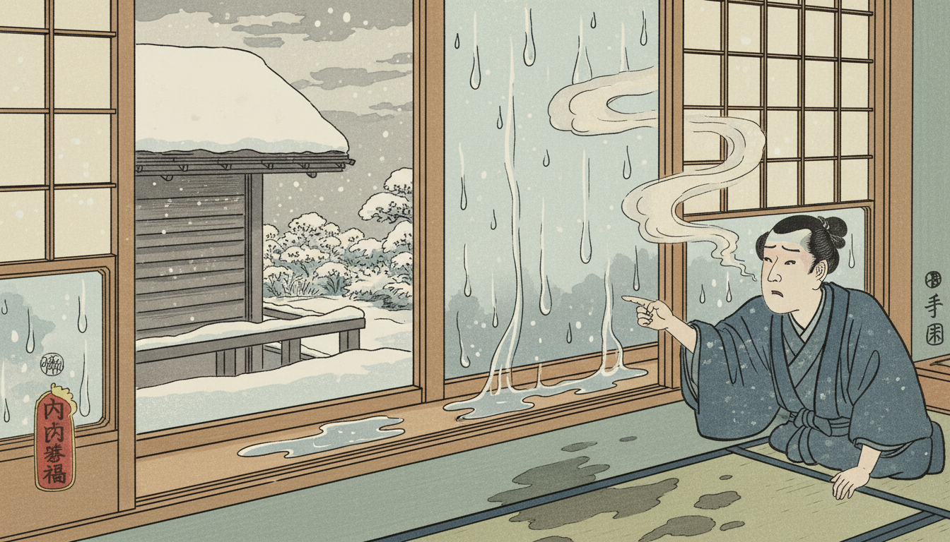 内窓の設置後に結露がひどく感じる理由