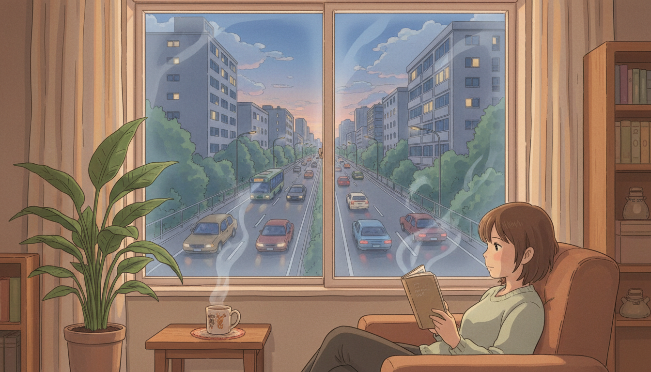 道路沿いでも適切な二重窓を選べば騒音はしっかり防げます