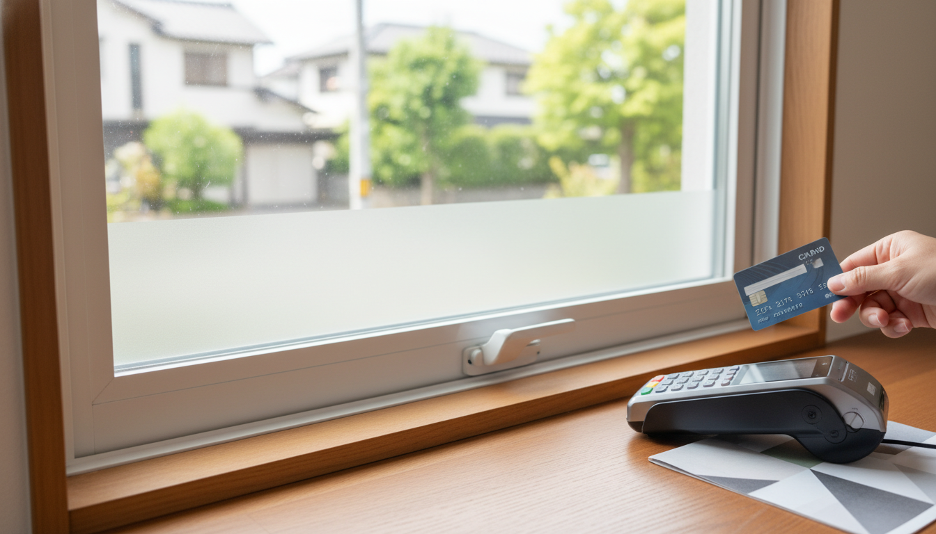 内窓リフォームはクレジットカード決済が可能な業者が増えています