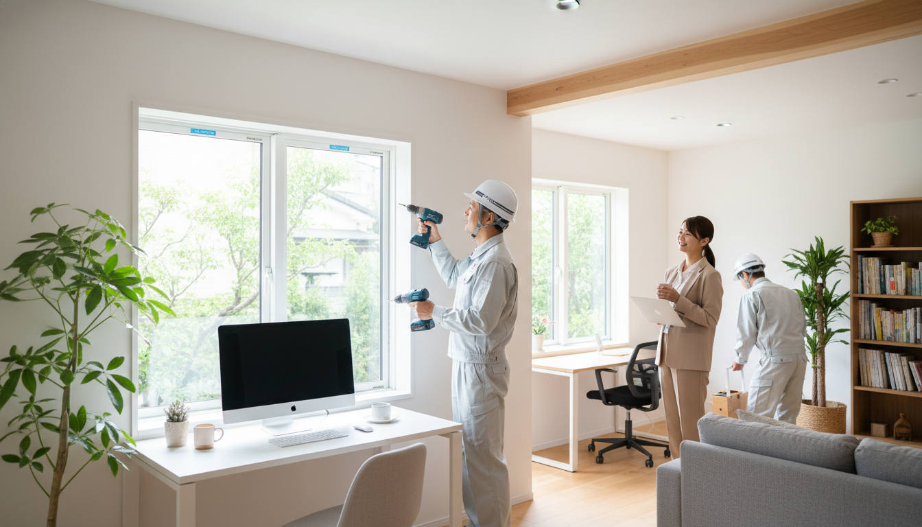 短時間施工と断続的な在宅で問題ない理由