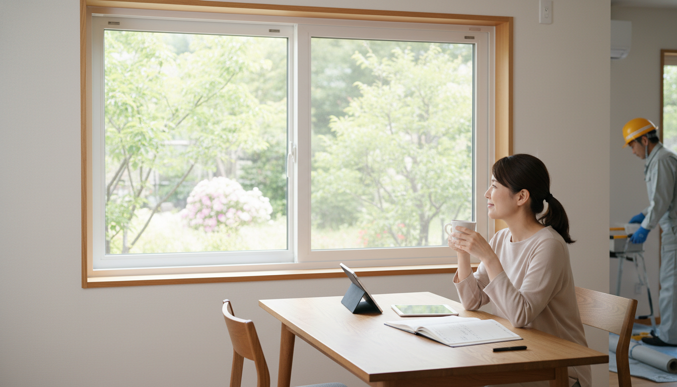 実際の施工スケジュールと過ごし方の例