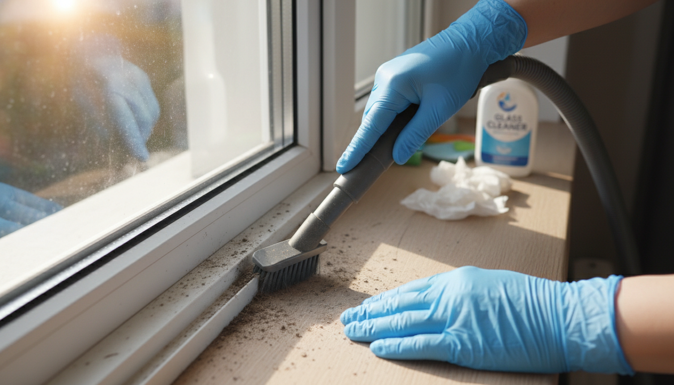 実践的な内窓レールの清掃ステップ