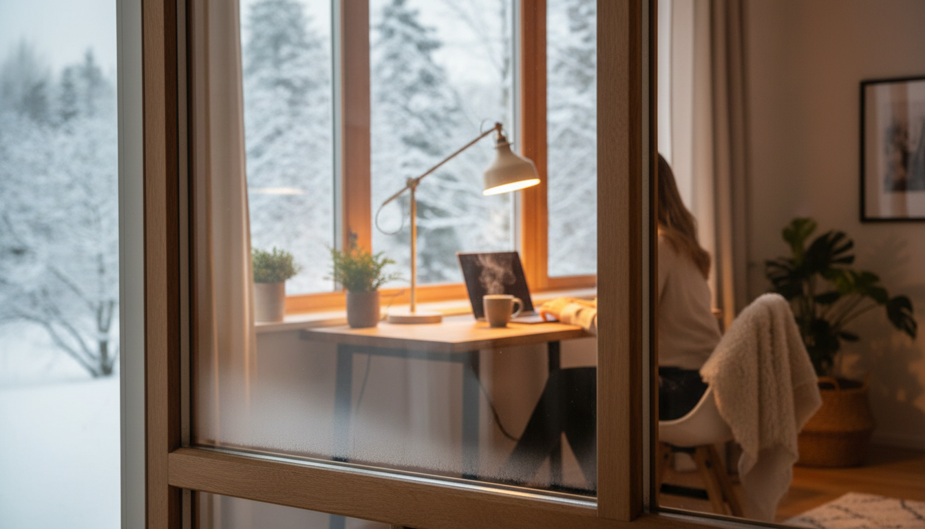 テレワーク環境の寒さ対策には内窓設置が極めて有効です