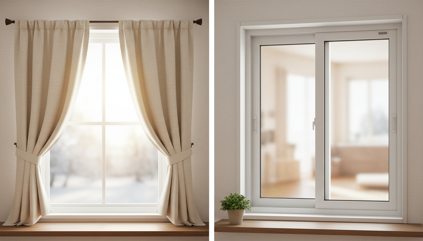 費用の安さならカーテン、本格的な断熱なら内窓です