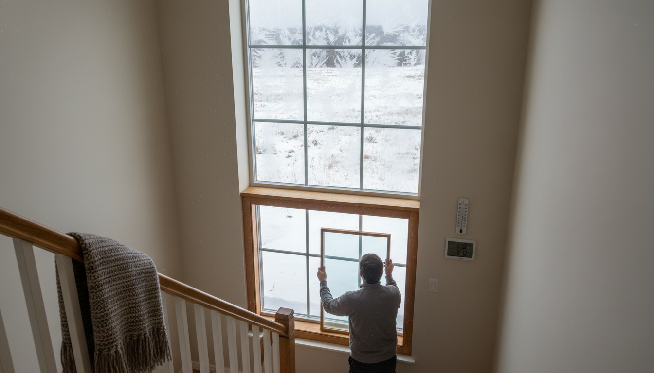 階段の寒さ対策には内窓が最適で費用も抑えられます