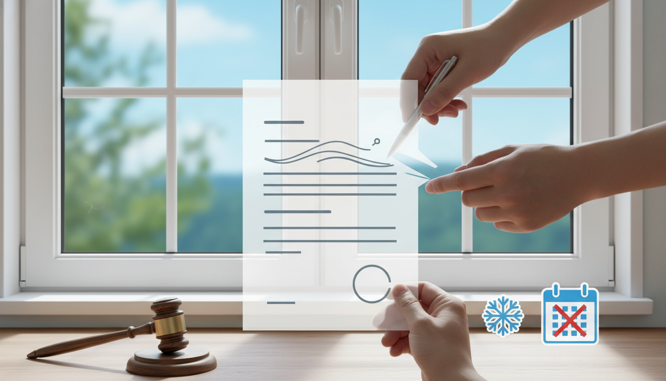 内窓などのリフォーム契約は条件を満たせばクーリングオフで解除可能です