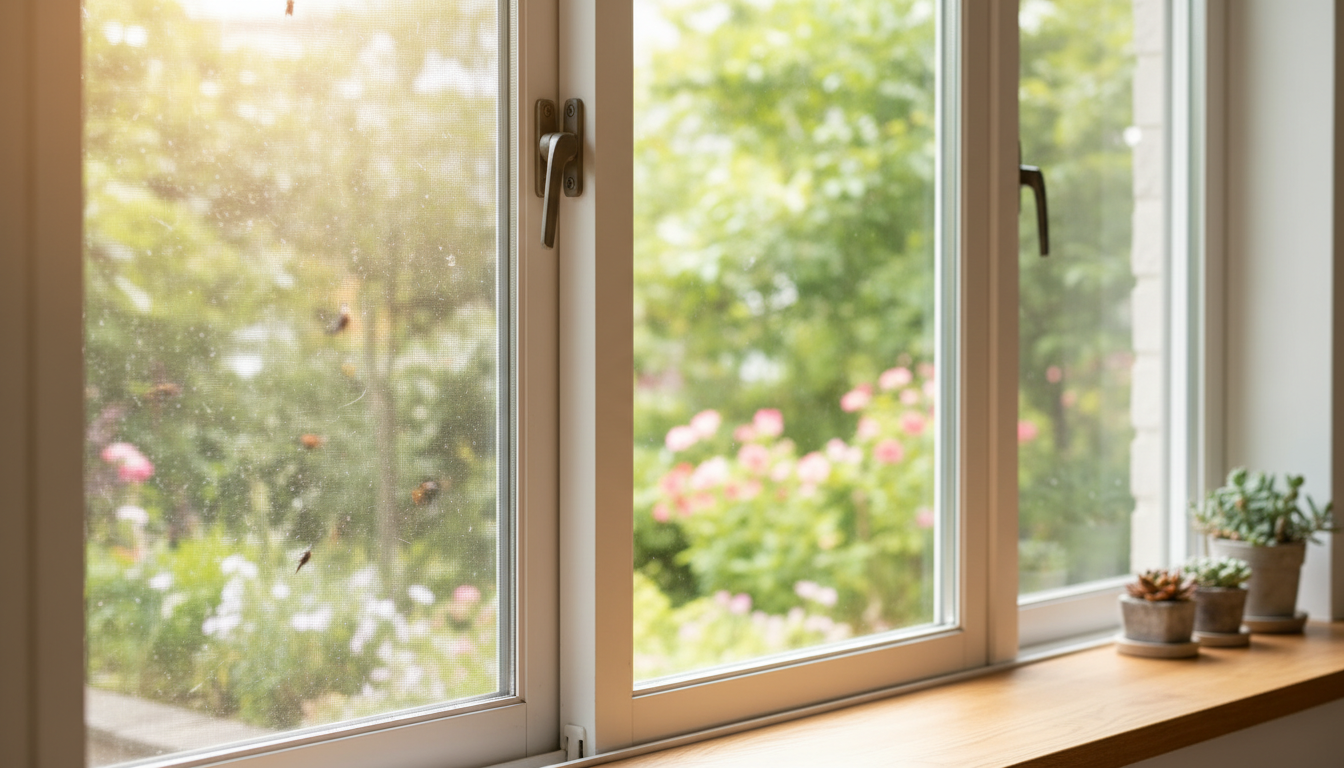 内窓の設置により窓枠は三重構造となり防虫効果は強化されます