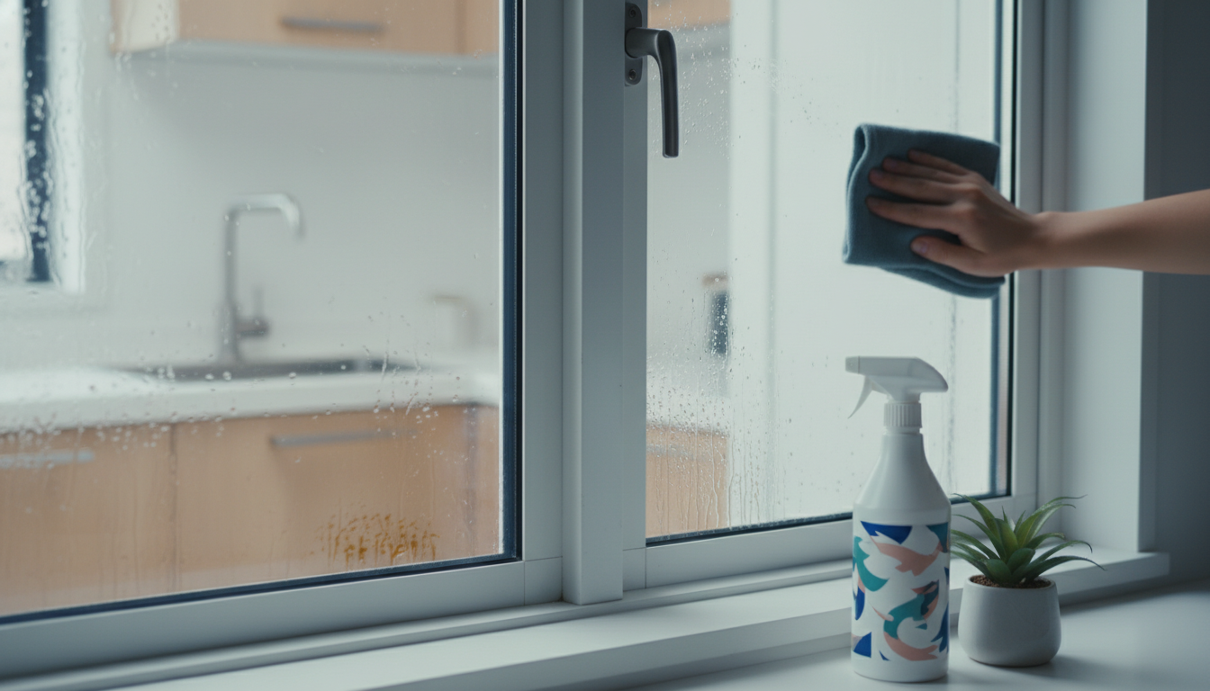 毎日の水滴拭き取りと適切な油汚れ対策が結露被害を防ぎます