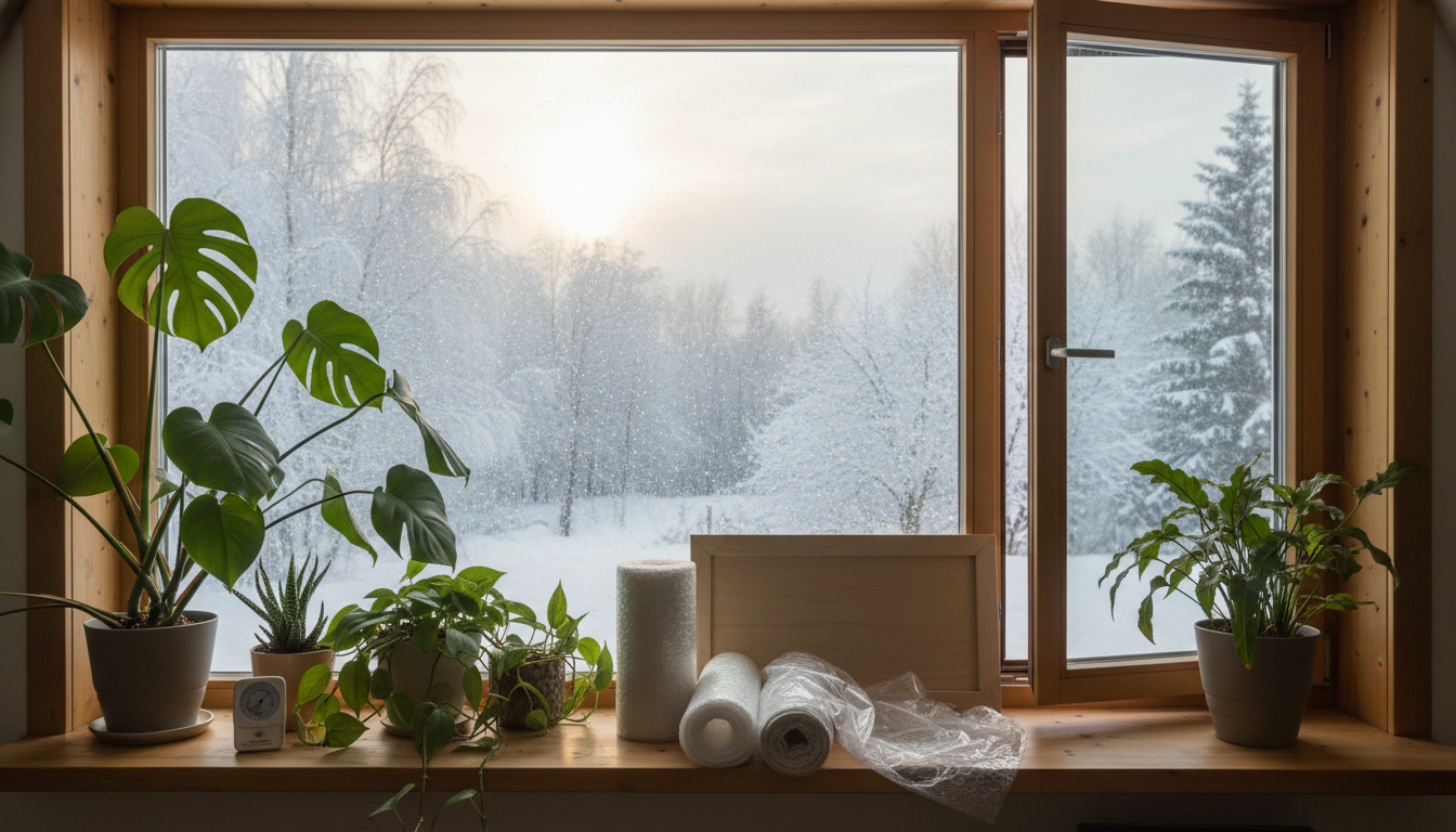 観葉植物のための具体的な窓際断熱対策3選