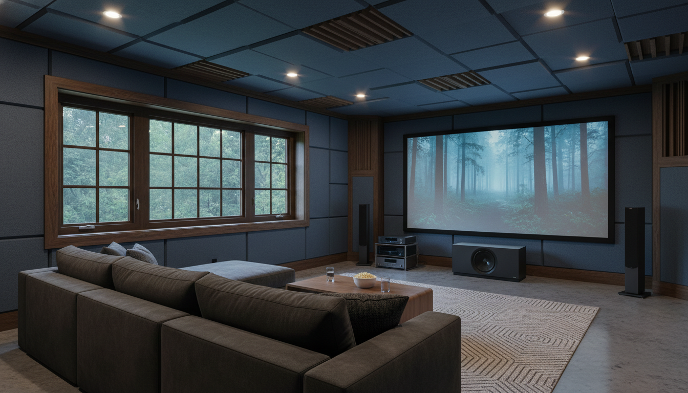 ホームシアタールームの音漏れ対策には内窓の設置が最適