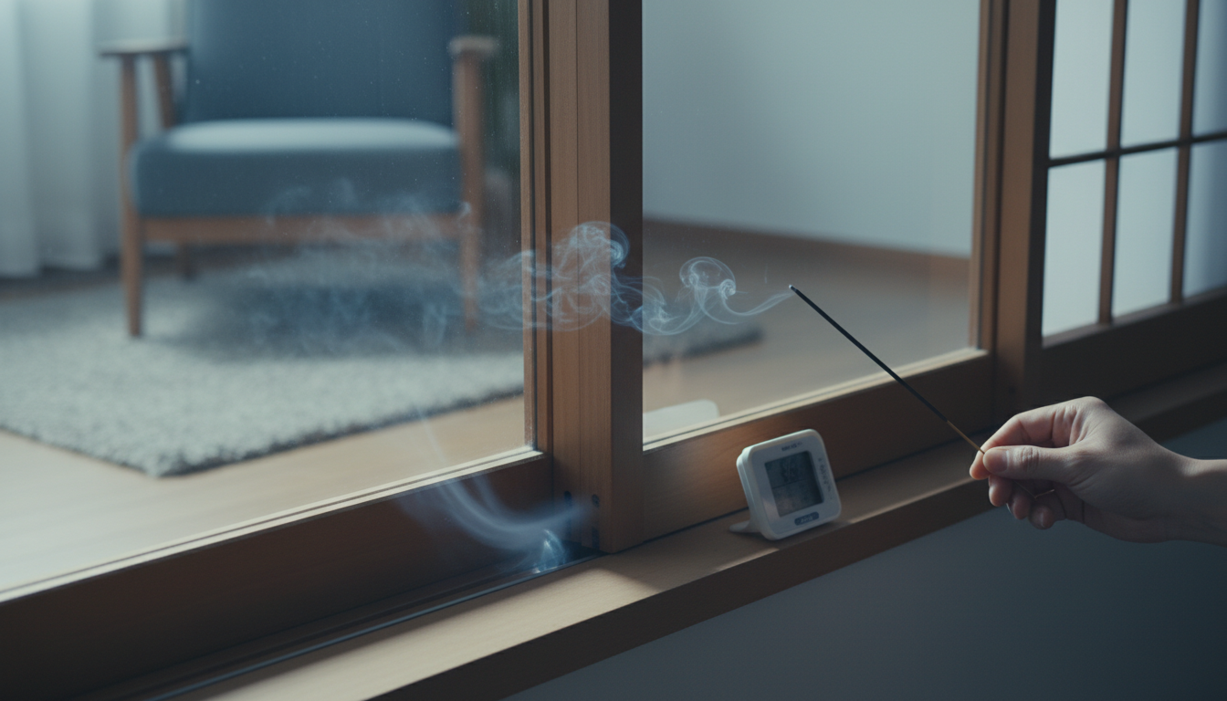 内窓から風が入り込む根本的な理由とメカニズム