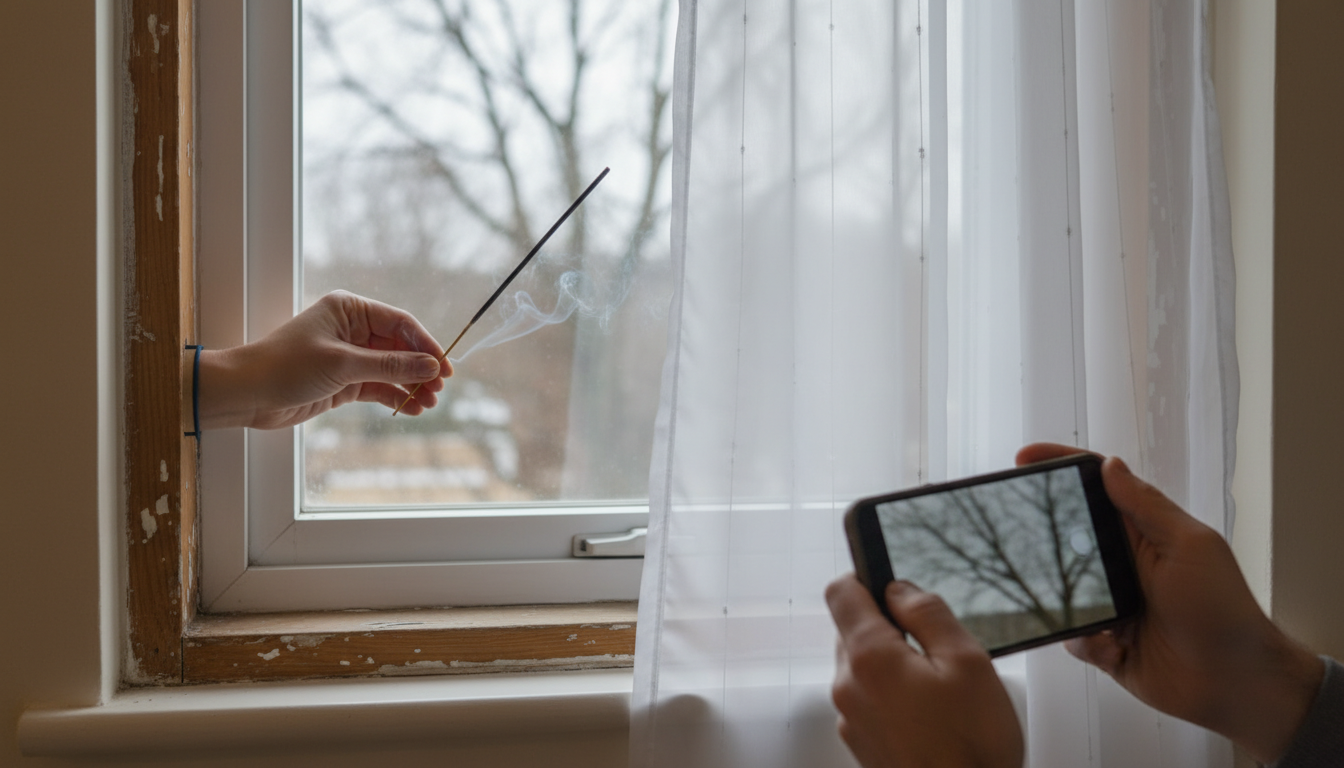 隙間風の確認手順と具体的な対処事例