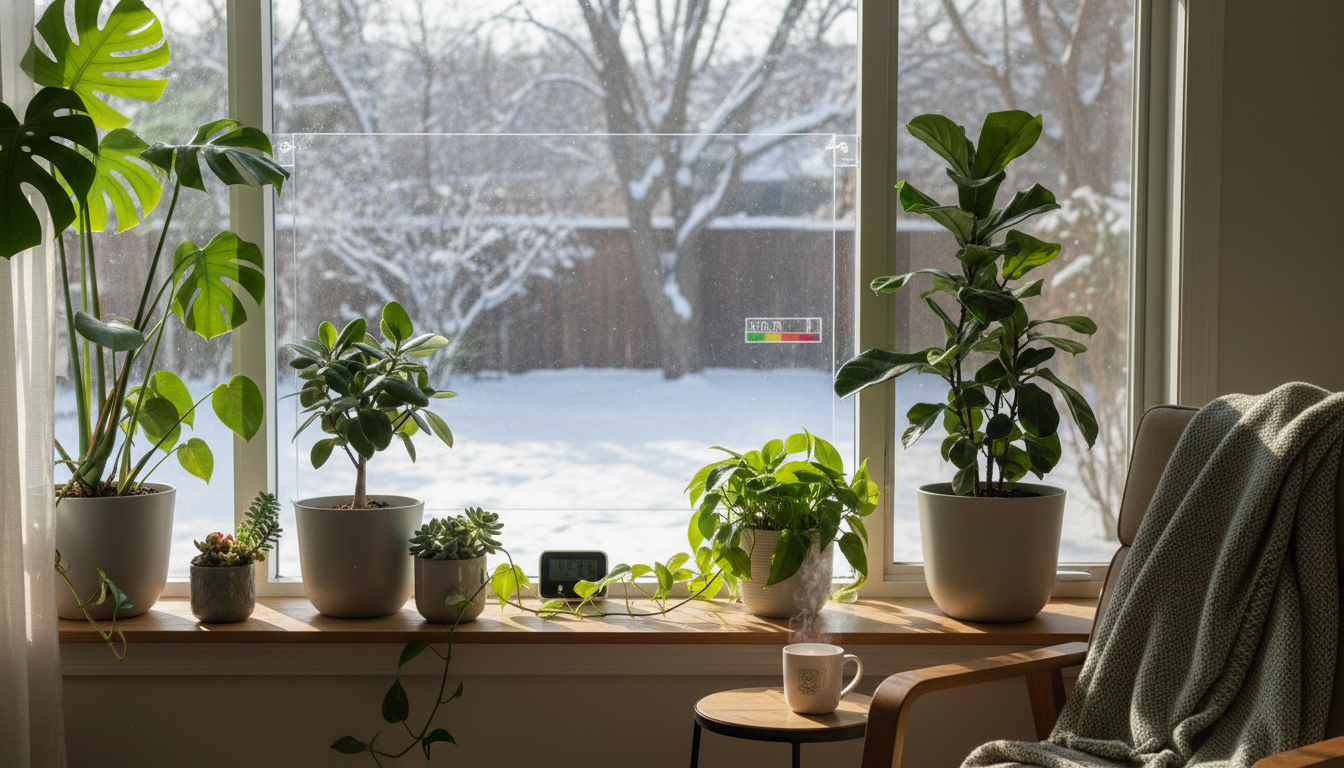 観葉植物を厳しい寒さから守るなら内窓の設置が最適です