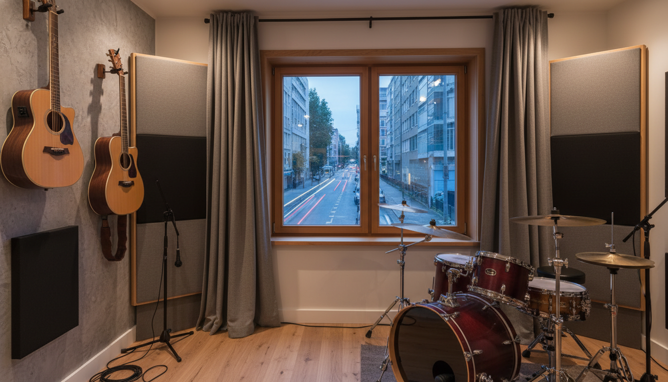 楽器の音漏れ対策には既存窓への内窓設置が最適