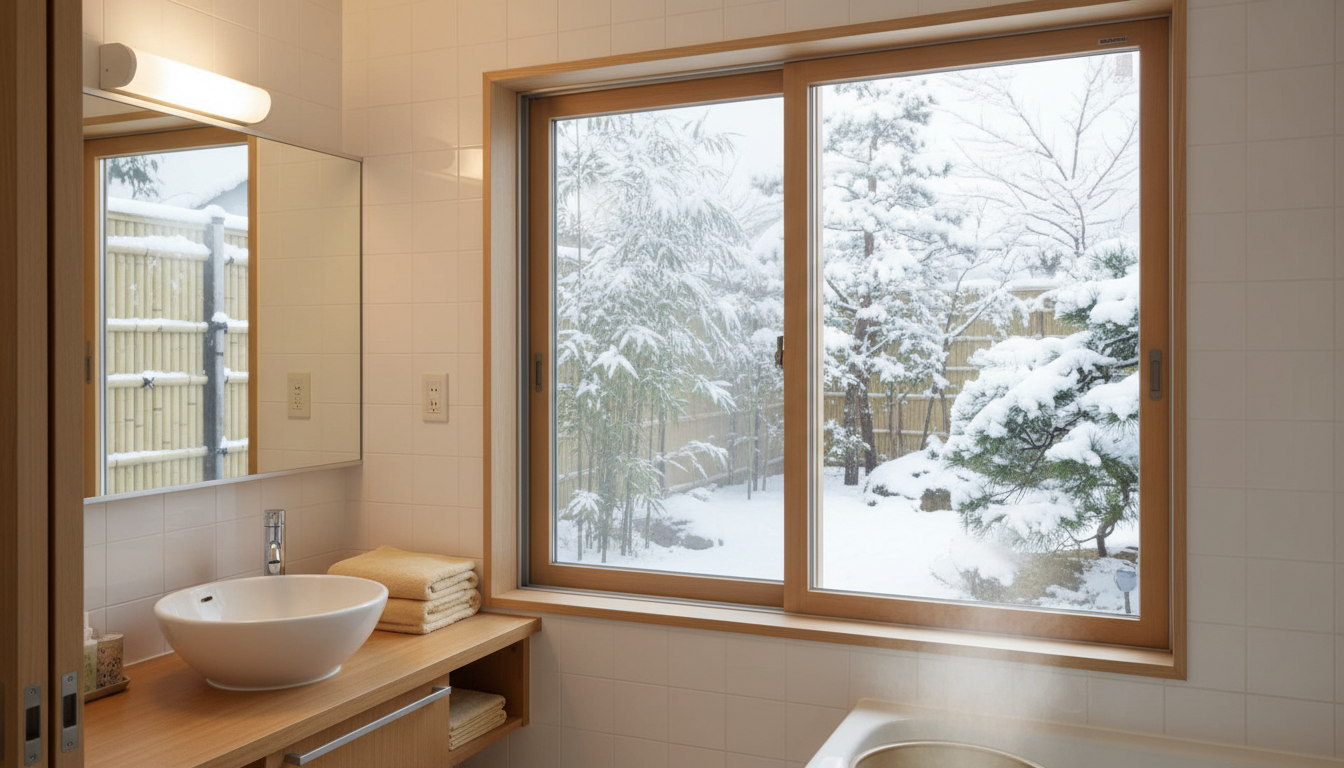 洗面所における内窓の優れた断熱性能と健康面への影響