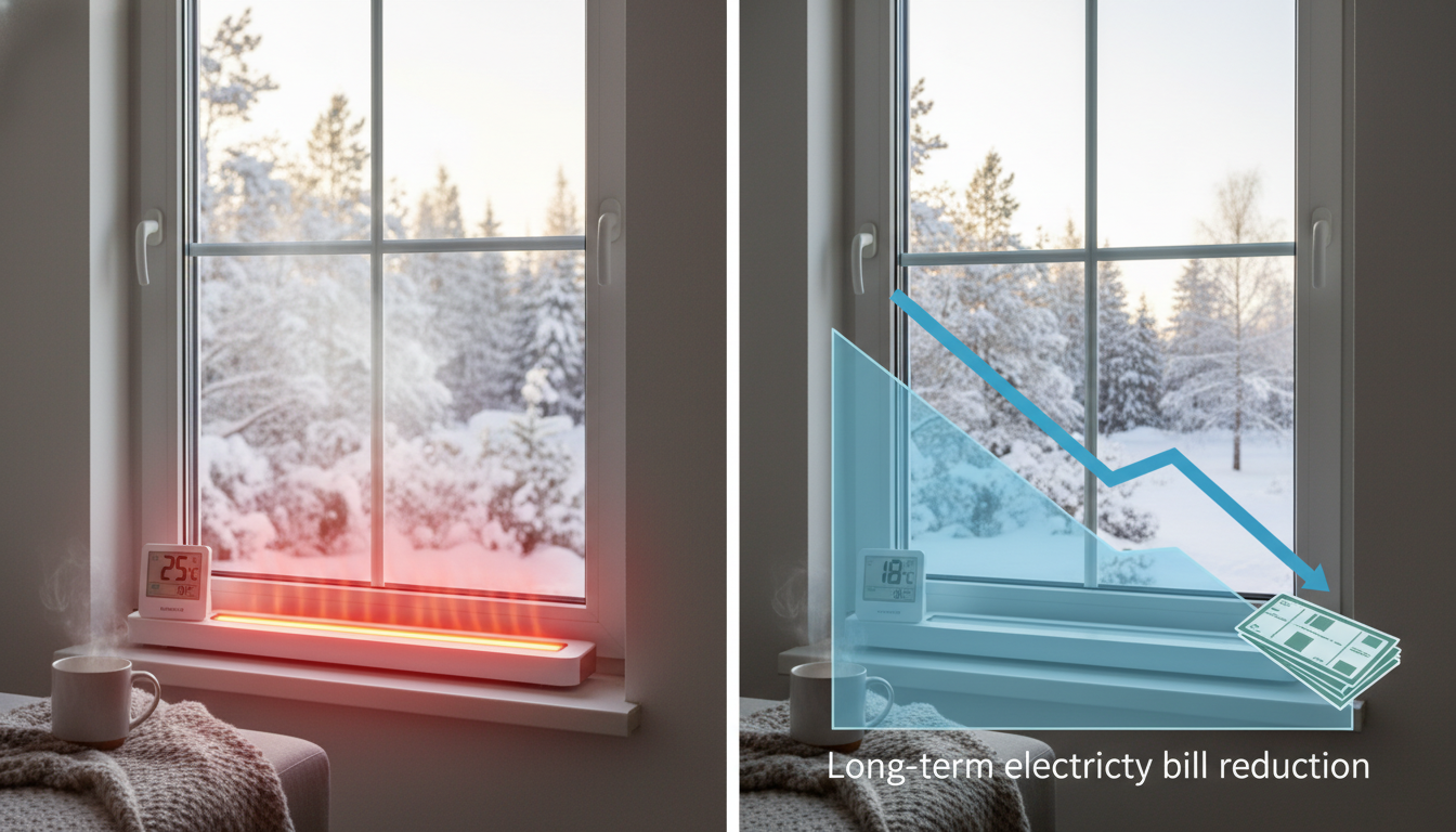 長期的な電気代の削減効果は内窓の設置が圧倒的に優位です