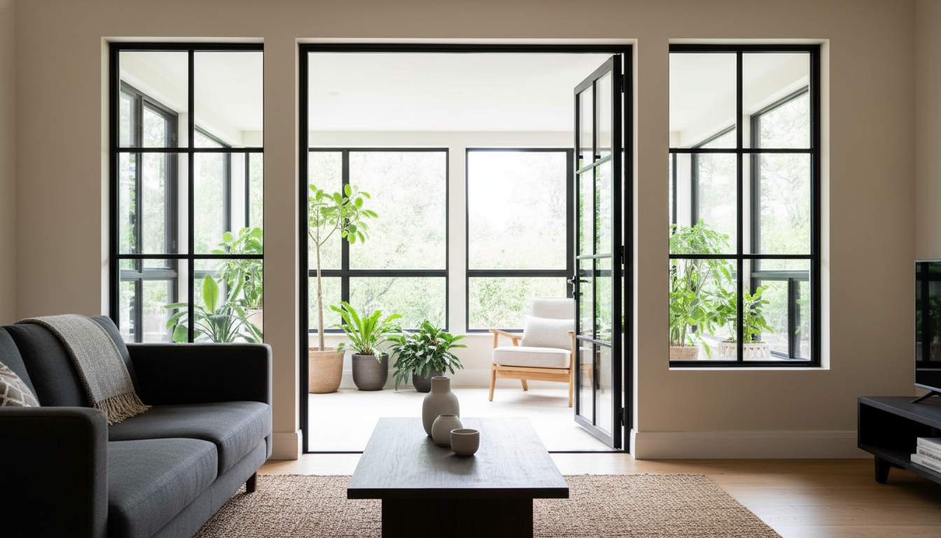 内窓を黒にすると部屋が暗く感じる理由